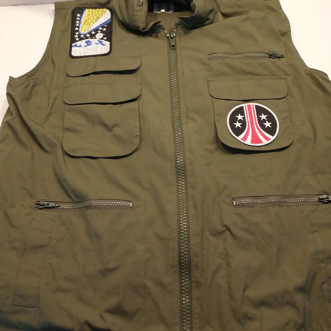 My vest, patches sewn.