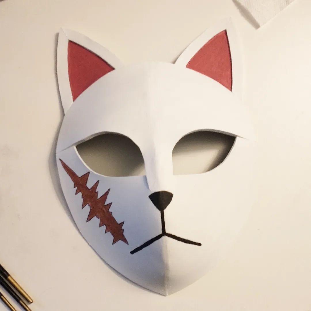 Mask - assembled and painted.
