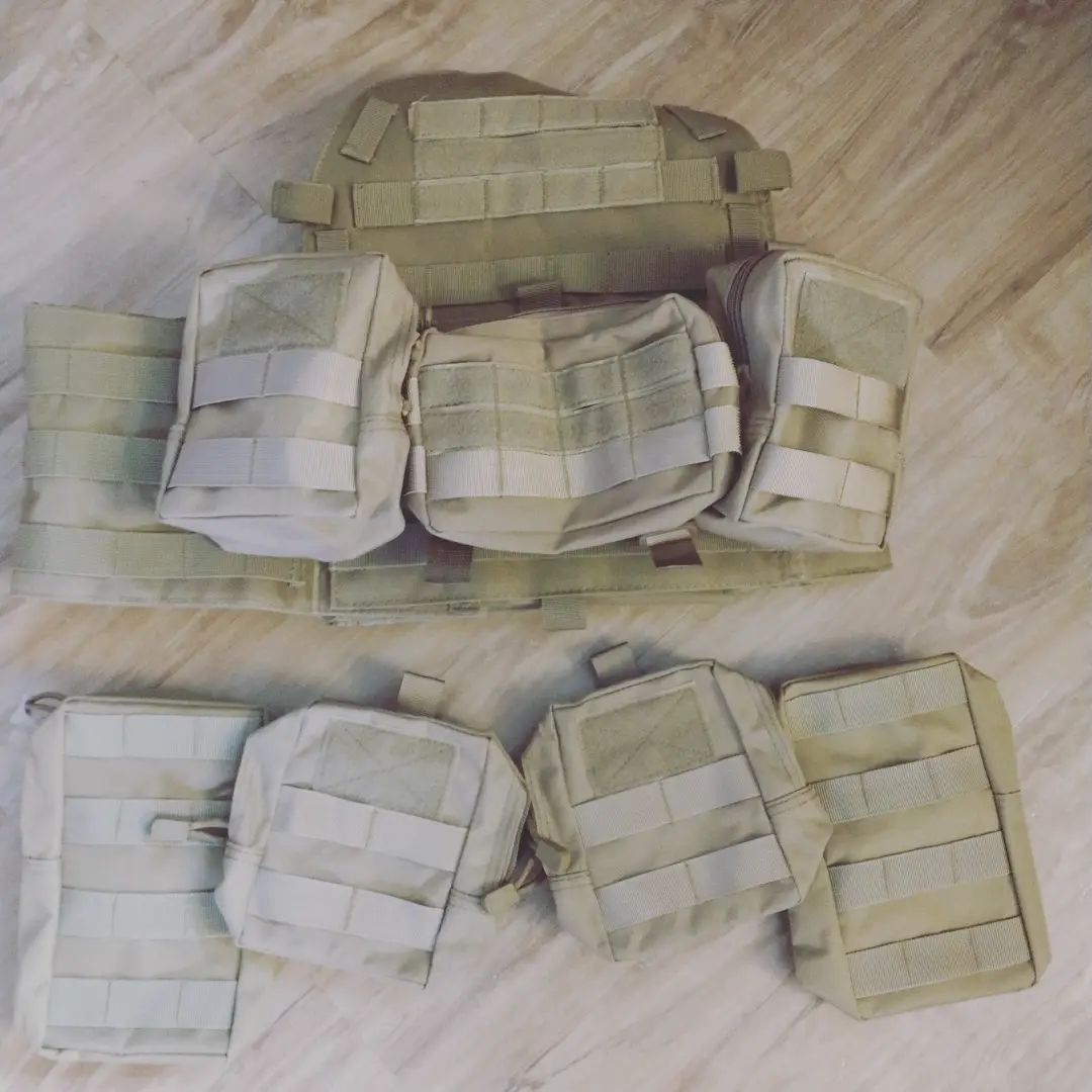 Tactical gear layout test.