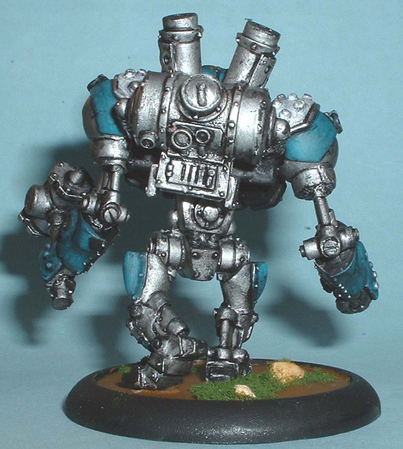 Ironclad warjack. Model by Privateer Press. Painted 2004.